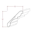 thumbnail image 2 of Crown EWCR21, 11/16" x 4-5/8", Red Oak, 95", 2 of 4