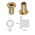 thumbnail image 2 of Flange Bearing Sleeve 8mm x 12mm x 25mm Bronze Self Lubricating Bushings Sleeve Bearing, 2 of 5