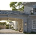 thumbnail image 2 of Unison Collection Two-Light Matte Black Etched Seeded Glass Contemporary Wall Lantern, 2 of 15
