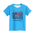 thumbnail image 4 of Rciityk Boys Girls 4th of July T-Shirt Kids Independence Day Printed Crew Neck Short Sleeve Tee Shirts 3-15 Years, 4 of 5