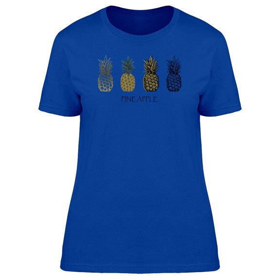 Cool Grunge Pineapple Doodles Tee Women's -Image by Shutterstock