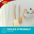 thumbnail image 4 of Command Medium Bath Hook Value Pack, Frosted, 6 Wall Hooks, Bathroom Organization, 4 of 12