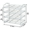 thumbnail image 3 of stusgo 4 Tiers Stackable Can Rack Organizer for up to 48 Cans for Kitchen Cabinet and Pantry (Silver), 3 of 11