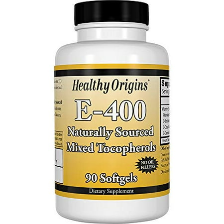 Healthy Origins Vitamin E 400 Iu Natural Mixed Toco Gels 90 Count Walmart Canada