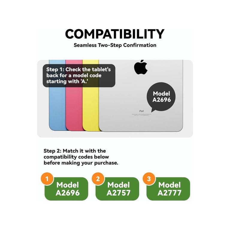 Typecase Touch IPad 10th Generation Case With Keyboard (10.9", 2022), Multi-Touch Trackpad, 10 Color Backlight, 360deg Rotatable, Thin & Light For Apple IPad 10th Gen 10.9 (Dark Midnight Green