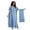 Blue, variant on Women Kaftan Dress Plus Size Batwing Sleeve Loose Maxi Summer Cover Up with Matching Scarf Casual Mumu Nightgown Satin Beach Vacation Loose Fit Flowy Lightweight Comfortable
