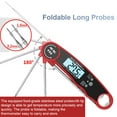 thumbnail image 4 of Meat Thermometer Digital Instant Read Thermometer Bottle Opener Food Thermometer LCD Display with Backlight Waterproof Kitchen Food Thermometer Suitable for Kitchen BBQ Milk Water, 4 of 8
