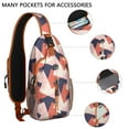 thumbnail image 4 of Starry Night Sling Bag, Abstract Geometric Crossbody Backpack with Fashionable Design and Multiple Compartments, Lightweight Travel Daypack, 4 of 6