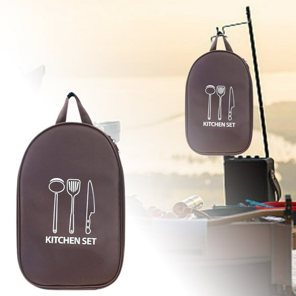 TIELUTT Portable Zoned Outdoor Tableware Storage Bag Camping Cutting Board Bag Tool Women Lunch Bags Tote Toddler Food Picks Thirty One Bottle Thermal Work Bag And Lunch Bag Set for Men Lunch Bag Woma