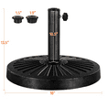 thumbnail image 5 of Alden Design 30 lb Heavy Duty Iron Patio Umbrella Base 18" for Outdoor, Black, 5 of 7
