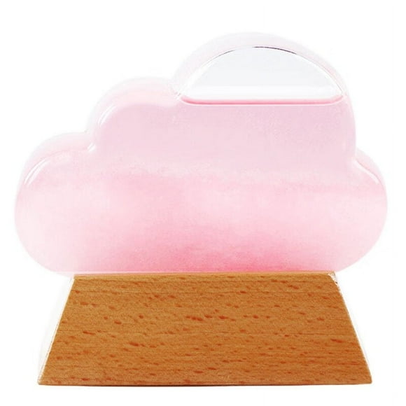 Weathers Décor Prédicteur Météos Décor Prédicteur en Forme de Nuage Haute Clarté Base Stable Créative Prévisions Météos Bouteille Ornement pour la Maison
