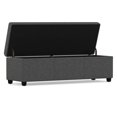 thumbnail image 5 of Simpli Home Avalon 54W XL Storage Ottoman Bench, 5 of 14