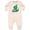 Natural Heather, variant on Inktastic T-rex 1st Birthday Baby Fleece Romper