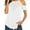 White, variant on gakvbuo Cold Shoulder Shirts For Women Summer Tops Dressy Casual Lace Scoop Neck Short Sleeve Flowy Tunics Blouses
