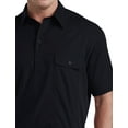 thumbnail image 2 of Harbor Bay by DXL Big and Tall Men's Banded-Hem Polo Shirt, Navy, 2XL, 2 of 5
