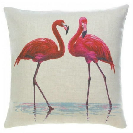 Gallery Of Light Inc Pink Flamingos Decorative Throw Pillow