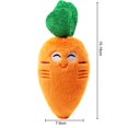 thumbnail image 2 of 1pc Juguetes de peluche para perros Squeaky Bone Ice Cream Zanahoria Puppy Chew Toy Juguetes interactivos para gatos Pet Dog Sound Toys para perros pequeños - Yellow Stripe Pig -dontodent Kuyhfg Sin marca, 2 of 5