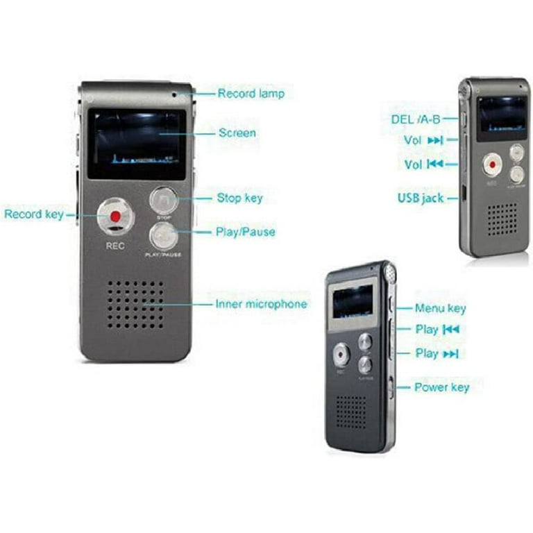 Aazon.co: 3 Packs Paranoral Ghost Hunting Equipent Digital EVP Voice Activated Recorder USB