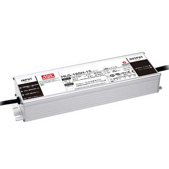 MEAN WELL HLG-185H-24 185 W Single Output 7.8 A 24 Vdc Output Max Switching Power Supply - 1 item(s)