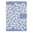 thumbnail image 1 of Markings by C.R. Gibson Leather Magnetic Closure Journal,<br>Periwinkle Triangle Print, 1 of 1