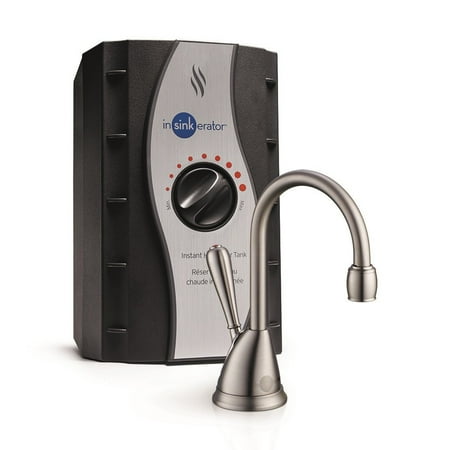 Instant Water Dispenser Faucet - InSinkErator Involve H-View Instant Hot Water Dispenser System, Satin Nickel