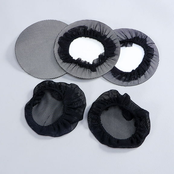 Yuangui 5pcs Elastic Mesh Bun Hair Nets Hair Accessories for Dancers