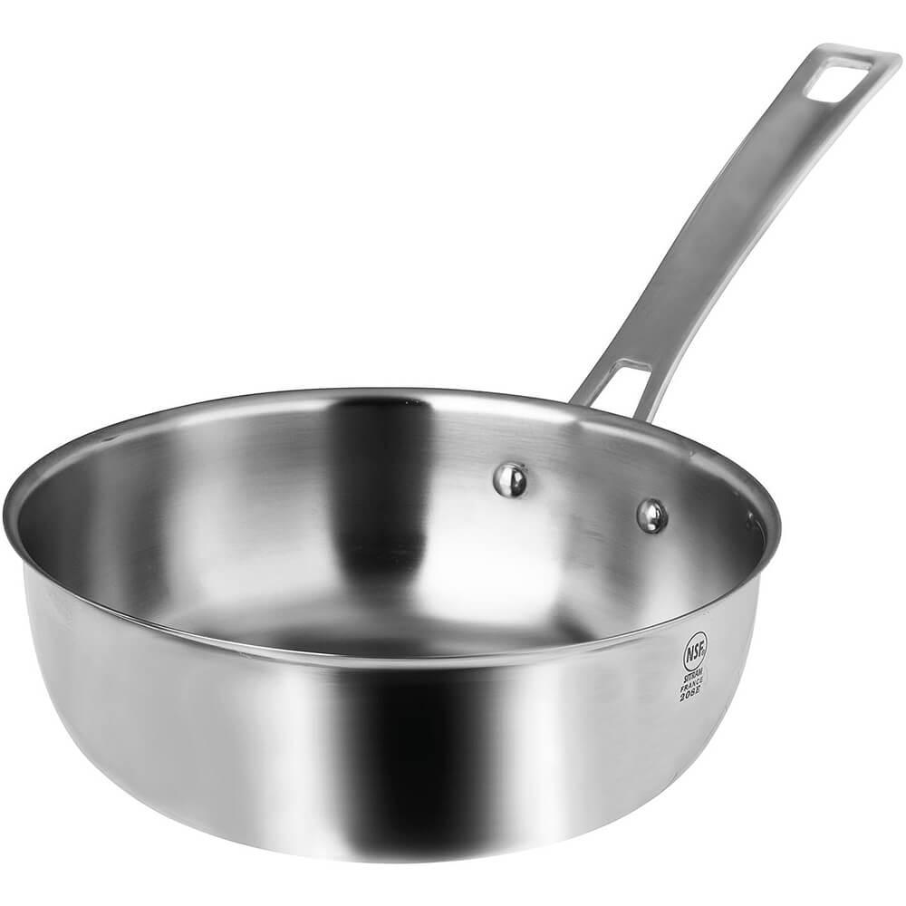 SITRAM HorecaR Induction Ready Saute Pan with Round Bottom, 2 Qt