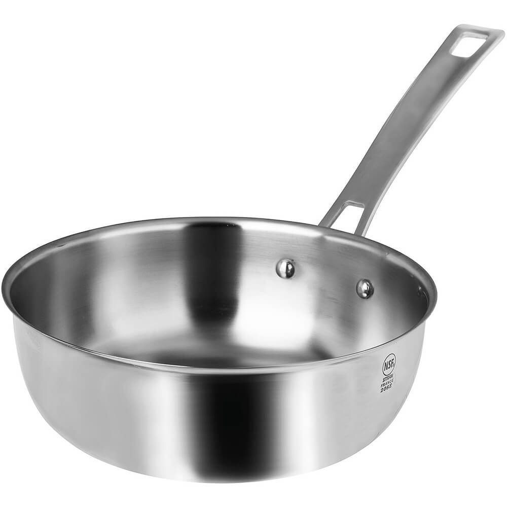 SITRAM HorecaR Induction Ready Saute Pan with Round Bottom, 2 Qt