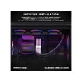 thumbnail image 5 of Phanteks Glacier One 360D30 Premium D-RGB AIO Liquid CPU Cooler, DRGB Pump Cap Design, 3x D30 120mm PWM D-RGB Fans, Supports Intel LGA 1851/1700, AMD AM5/AM4, Black, 5 of 5