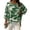Green, variant on Printed 3/4 Sleeve Shirts For Women Crewneck High Low Hem Tops Fall Casual Elegant Fashion Flowy Tunic Shirt