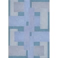 thumbnail image 1 of Ahgly Company Indoor Rectangle Patterned Steel Blue Novelty Area Rugs, 2' x 4', 1 of 6