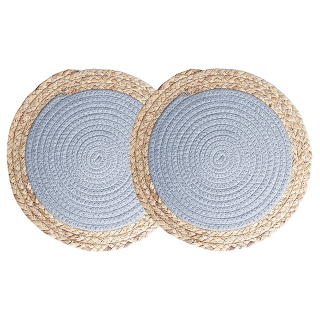 LOLIPPYY 2Ud Mantel De Tejido Con Borlas Claro Ideal Para Y Aislamiento