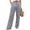 04-Gray, variant on Women Solid Cotton Linen Wide Leg Pants, High Waist Pleated Loose Breathable Casual Long Trousers 03-Camel XXL