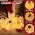 thumbnail image 6 of DAZLUTE Set of 3 Christmas 50 LED Lighted Gift Boxes, Transparent Warm White Lighted Box Decorations, Presents Box with Red Bows for Tree, Yard, Home, Christmas Decor, 6 of 6