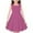 Hot Pink, variant on ShomPort Kids Girls Summer Dresses Cute Striped Sleeveless Sundress Round Neck Flowy Casual Dress 4-14 Years