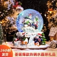 thumbnail image 4 of Amdohai Christmas Gift Penguin Crystal Ball Music Box with Colorful Lighting Decoration Ornament Resin, 4 of 9