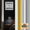 thumbnail image 3 of Orange Grey Striped Blackout Curtains for Bedroom/Living Room, Pinch Pleated Black Out Curtains, Geometric Vertical Stripes White Room Darkening Window Drapes with Hooks 2 Panels, 59"x70", 3 of 8