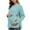Long Sleeve Maternity Top-A12 Light Blue, variant on Mifsaly Long Sleeve Maternity Shirt Crewneck Nursing Tops Side Slit Breastfeeding Shirts with Hidden Zipper Loose Comfortable Pregnancy T Shirt Home Going Convenient Outfits L