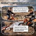 thumbnail image 2 of 49cc 2-Stroke Kids Dirt Bike, Gas Powered Mini Dirt Bike for Boys and Girls 5-13, Motorcycle with 25mph Max Speed, 2.5-10" Off Road Tires, Front and Rear Suspension & Dual Disc Brakes, Orange, 2 of 8