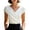 F-24White, variant on ZHOGXU Women's Blouse Summer V Neck Short Sleeve Solid Color Lightweight Comfortable Elegant Tee Top For Everyday Wear,Pink,S