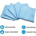 thumbnail image 4 of S&T INC. Microfiber Cleaning Cloths, Reusable and Lint-Free Towels for Home, Kitchen and Auto, 50 Pack, Light Blue, 4 of 7