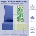 thumbnail image 3 of Outdoor Chair Cushions 24 x 24 x 6 inch for Patio Furniture, Fade & Water Resistant Patio Cushions with Removable Cover and Straps, Blue, 3 of 11