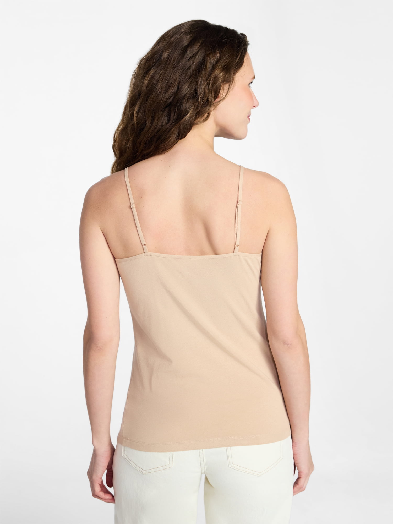 Time and Tru Women’s Adjustable Strap Cami, Sizes XS-XXXL