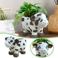 thumbnail image 3 of Maceta Con Forma De Vaca Maceta De Resina Maceta De Cerámica Con Animales Bonitos Maceta Pequeña Para Suculentas Maceta Con Forma De Dibujo Animado Para Mini Flores Cactus Cerámica Lisa Y Brillante, 3 of 8