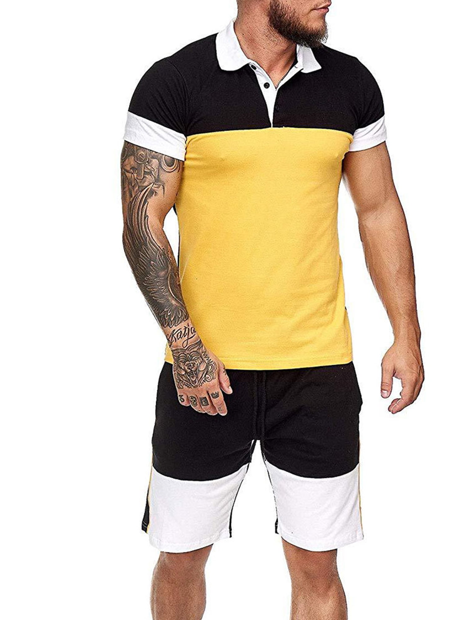 Mens Beefy Polo Neck Workwear Tops 