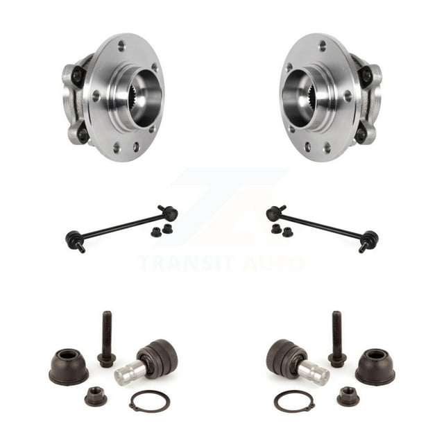 Transit Auto Front Hub Bearing Assembly Suspension Lower Ball Joint and Sway Bar Stabilizer Link Kit for Car 2017 Jeep Compass MP body code - Left Right Side (Driver Passenger) K7T-109252