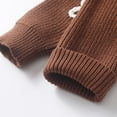 thumbnail image 6 of CAICJ98 Baby Girl Fall Clothes Knit Sweater Crewneck Pullover Sweatshirt for Infant Toddler (Coffee,3-6 Months), 6 of 7