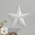 thumbnail image 5 of VHC Brands Patriotic Metal Star Distressed 18x18, Independence Day Decor, Decorative Wall Hanging, Rustic Farmhouse Decorations, Bright White, Black, 5 of 5