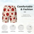 thumbnail image 5 of Lsque Mens Swim Trunks Red Ladybug Pattern - Bathing Suit Compression Liner - Beach Swim Shorts Swimwear - (S-3XL) - Stretch Quick Dry -Large, 5 of 9