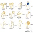 thumbnail image 4 of MINKUROW 12 Pcs African Nose Cuff Non Piercing,Clip On Nose Ring for Women,14k Gold Plating Nose Ring Cuffs Set,Evil Eye,Crystal,Pearl Nose Cuffs, 4 of 4